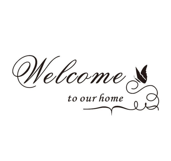 Vinyl Decal Wall Sticker Welcome To Our Home