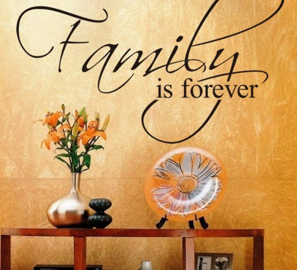 Family Is Forever Home Decor Creative Quote Wall Decals