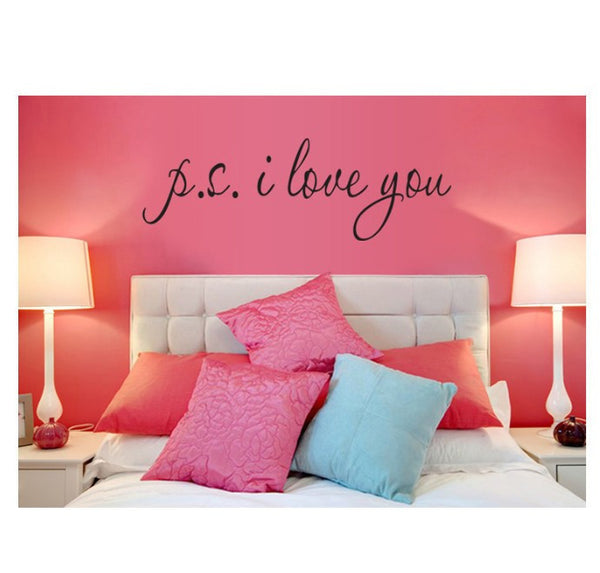 PS I Love You Wall Art Decal Home Decor Famous & Inspirational